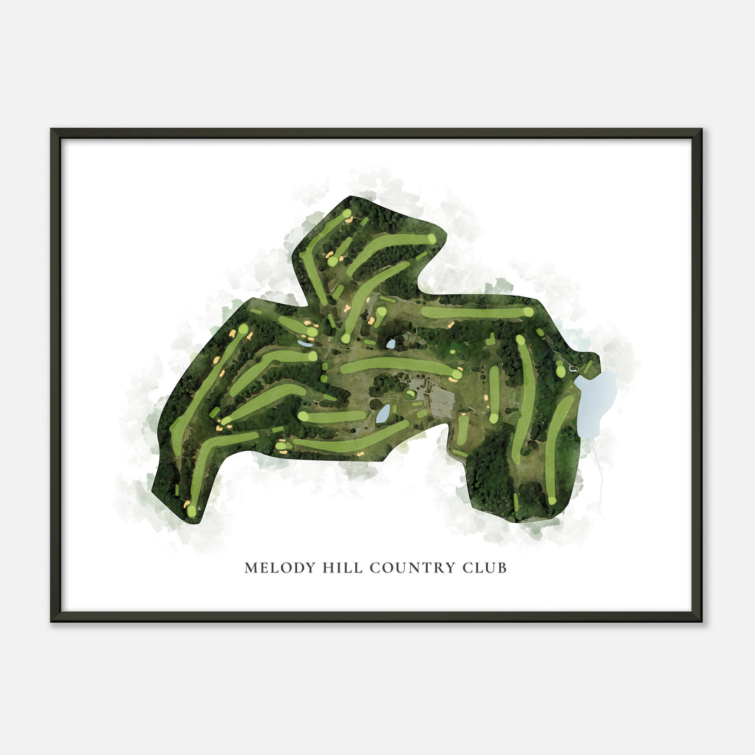 Print of Melody Hill Country Club Classic Map