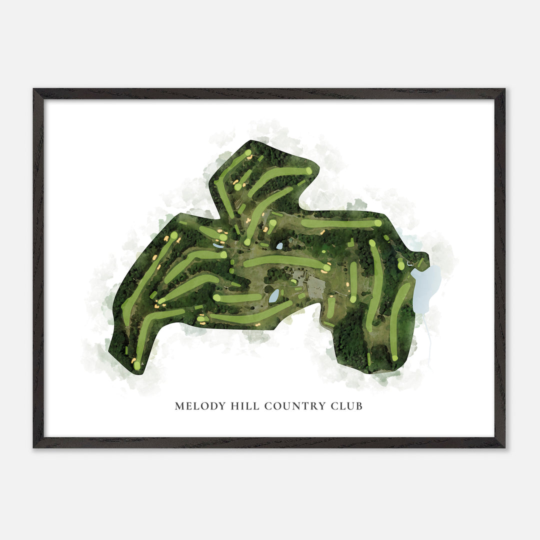 Print of Melody Hill Country Club Classic Map