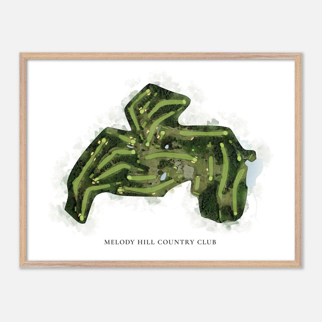 Print of Melody Hill Country Club Classic Map