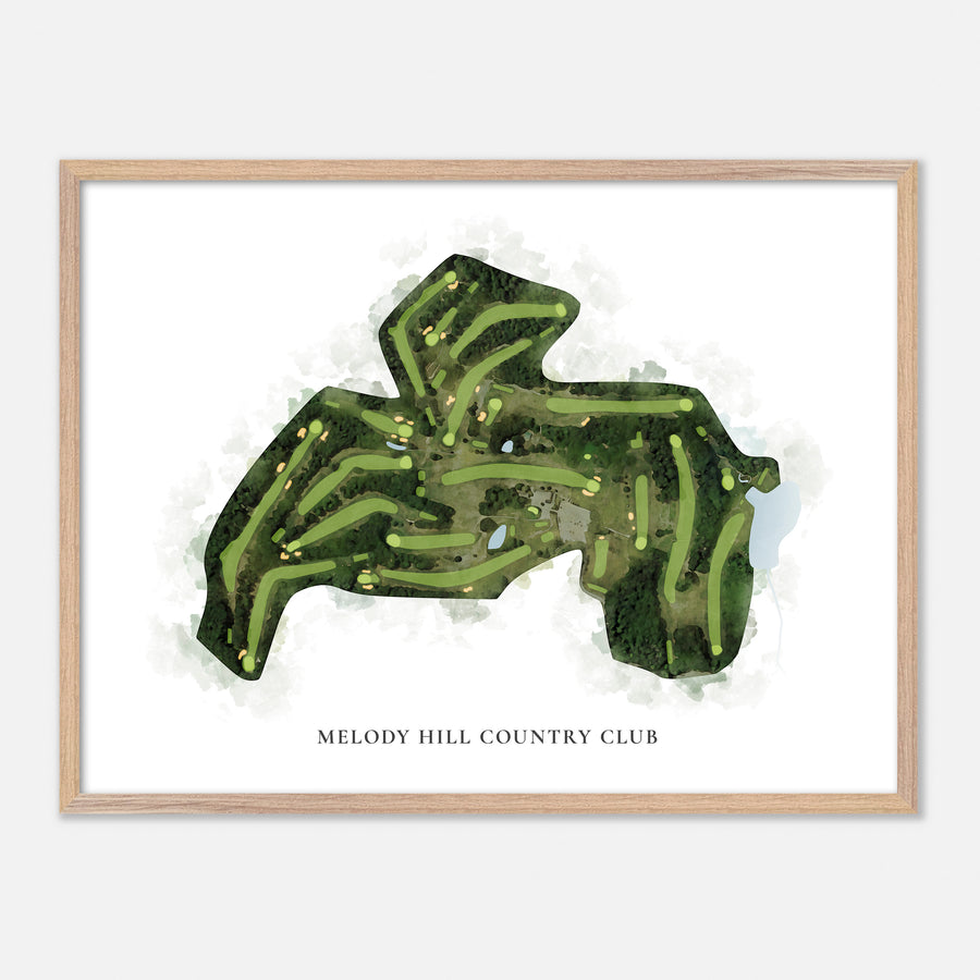Print of Melody Hill Country Club Classic Map