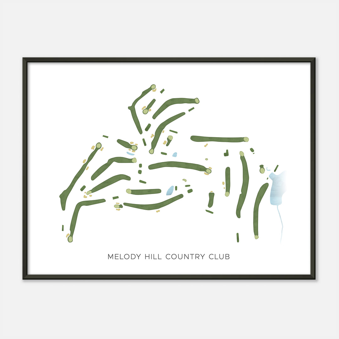 Print of Melody Hill Country Club Modern Map