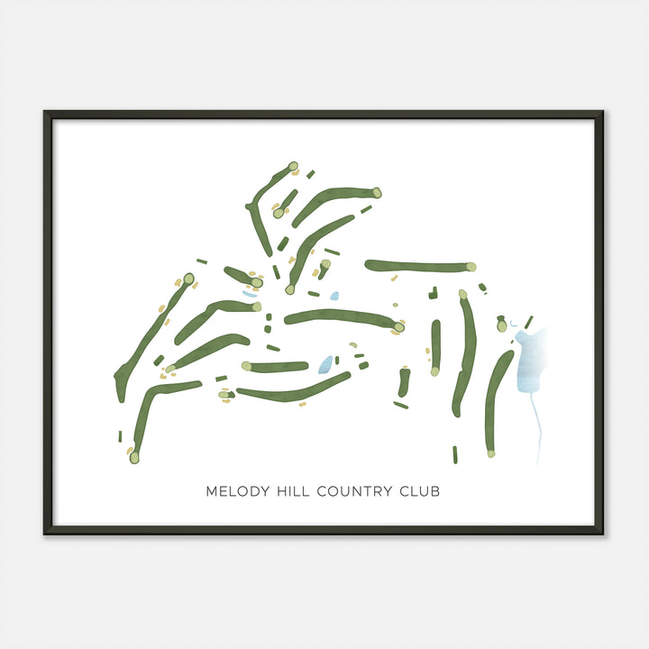 Print of Melody Hill Country Club Modern Map