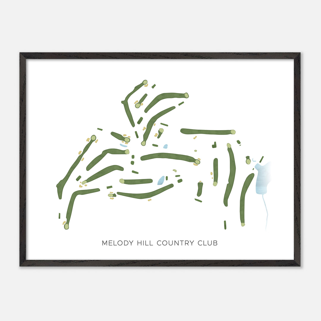 Print of Melody Hill Country Club Modern Map