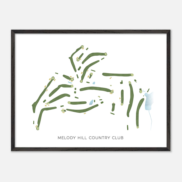Print of Melody Hill Country Club Modern Map
