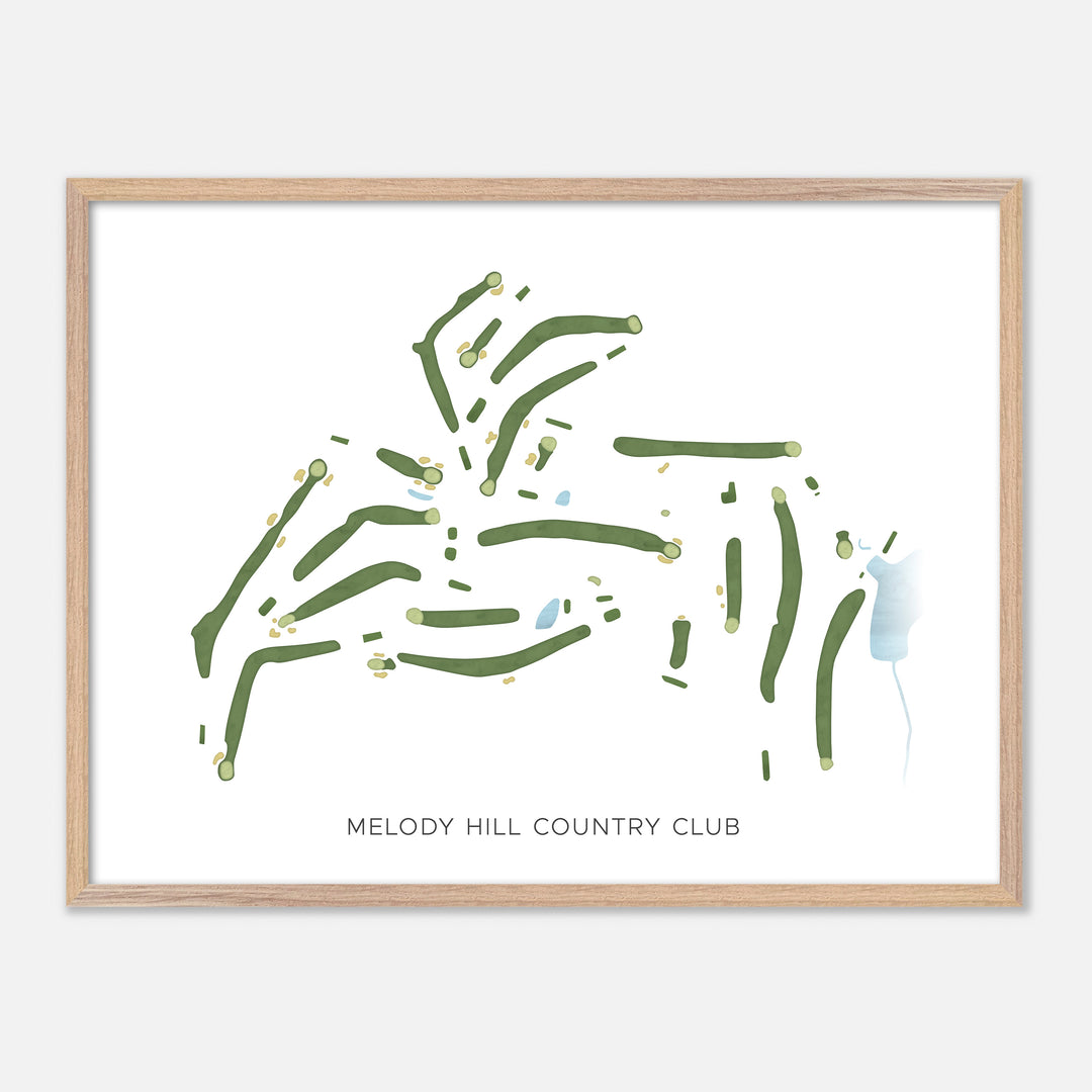 Print of Melody Hill Country Club Modern Map