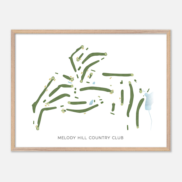Print of Melody Hill Country Club Modern Map