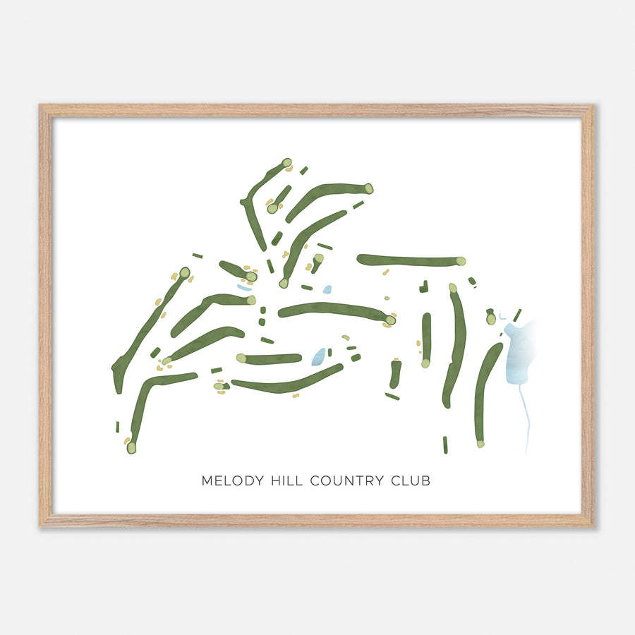 Print of Melody Hill Country Club Modern Map