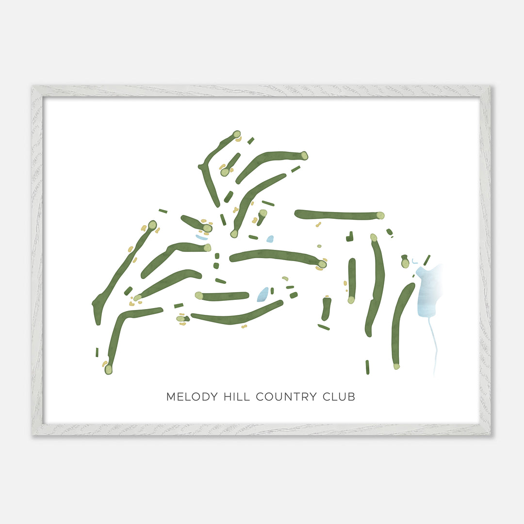 Print of Melody Hill Country Club Modern Map