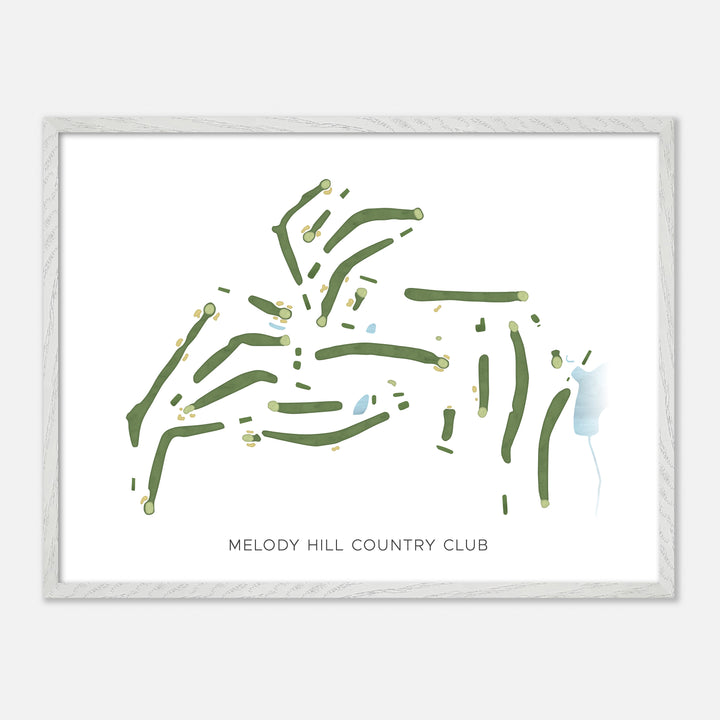 Print of Melody Hill Country Club Modern Map