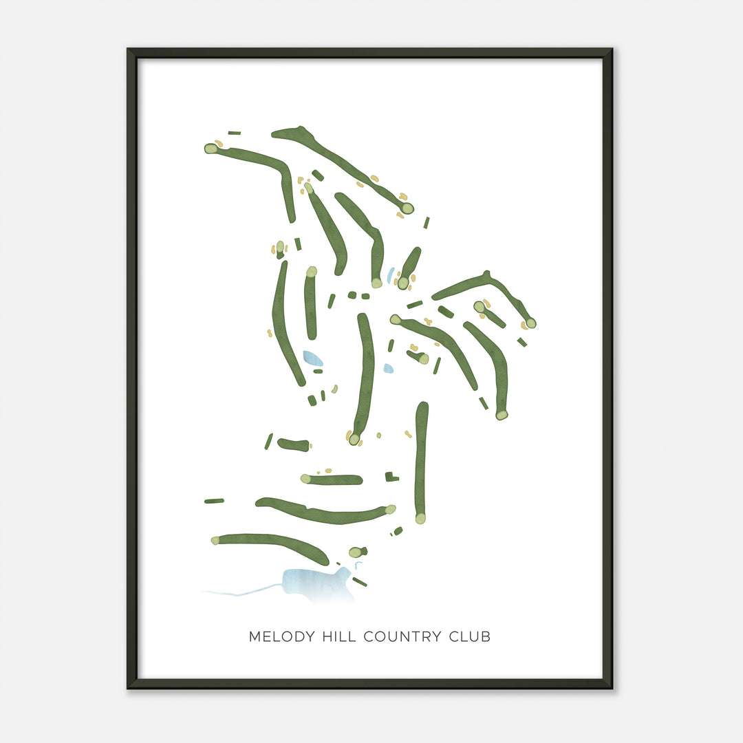 Print of Melody Hill Country Club Modern Map