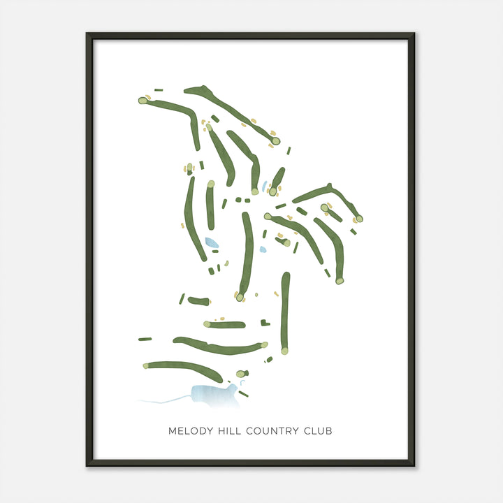 Print of Melody Hill Country Club Modern Map