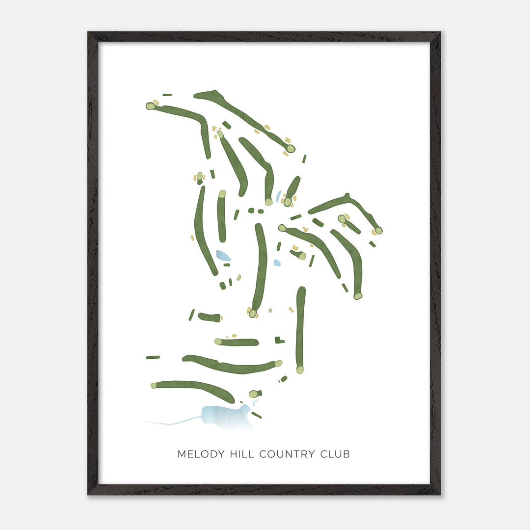 Print of Melody Hill Country Club Modern Map