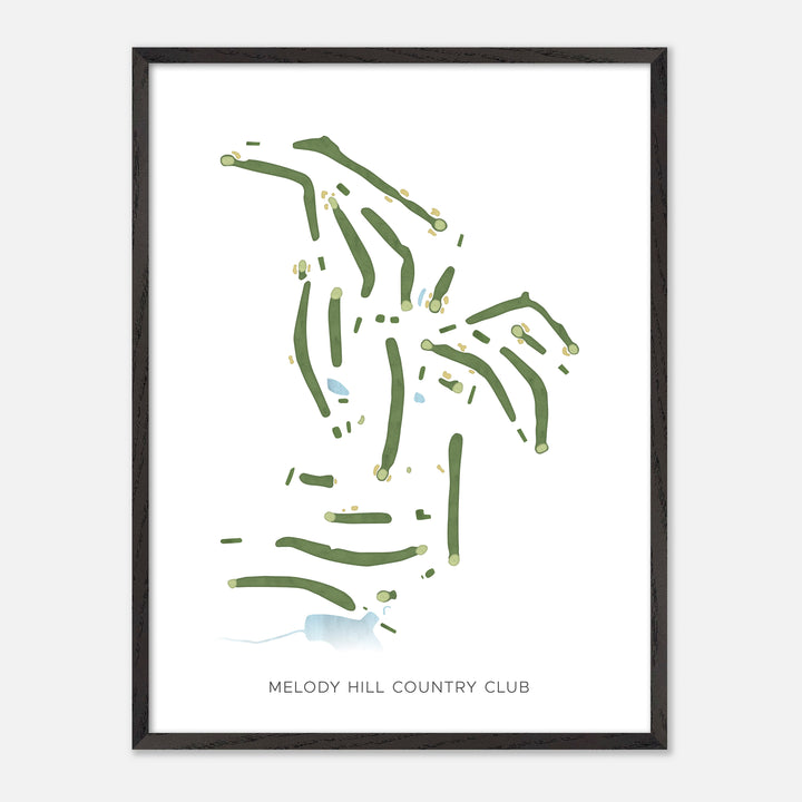Print of Melody Hill Country Club Modern Map