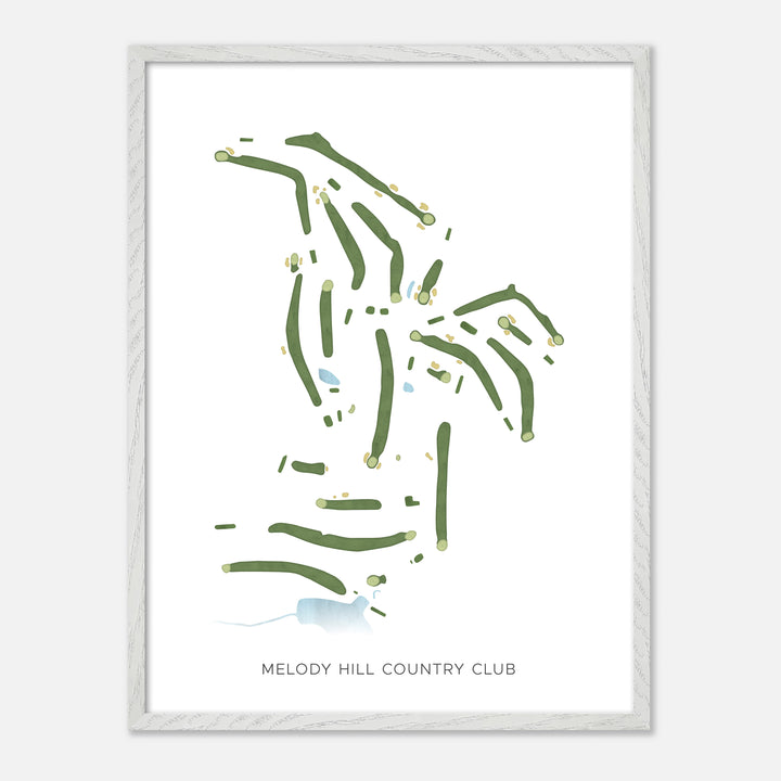 Print of Melody Hill Country Club Modern Map
