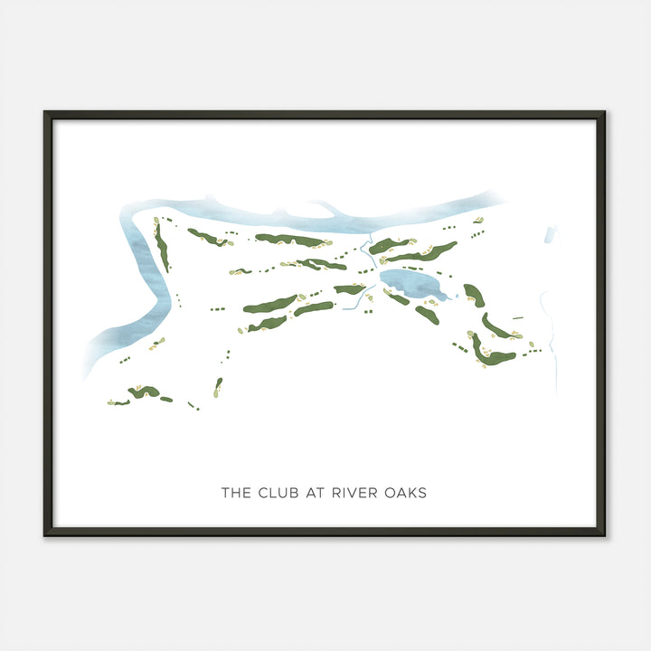 Print of The Club At River Oaks Modern Map