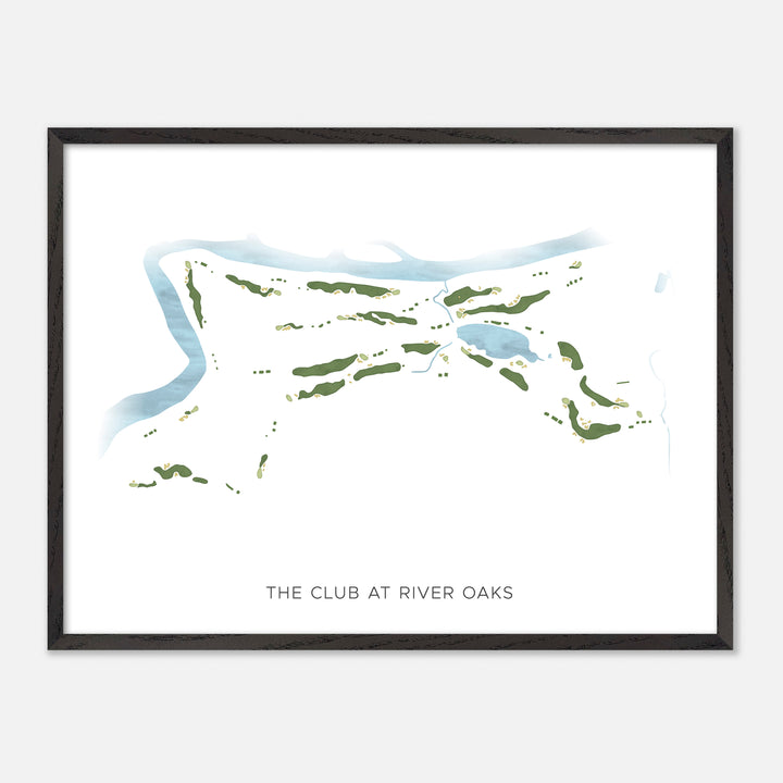 Print of The Club At River Oaks Modern Map