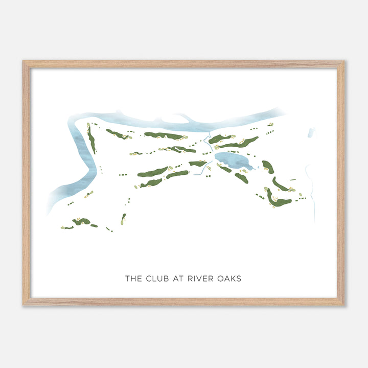Print of The Club At River Oaks Modern Map