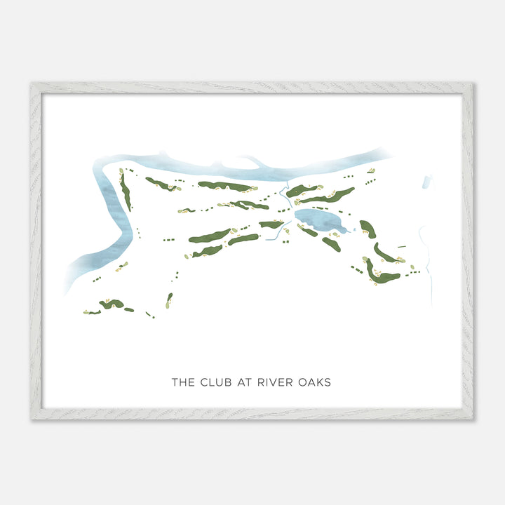 Print of The Club At River Oaks Modern Map