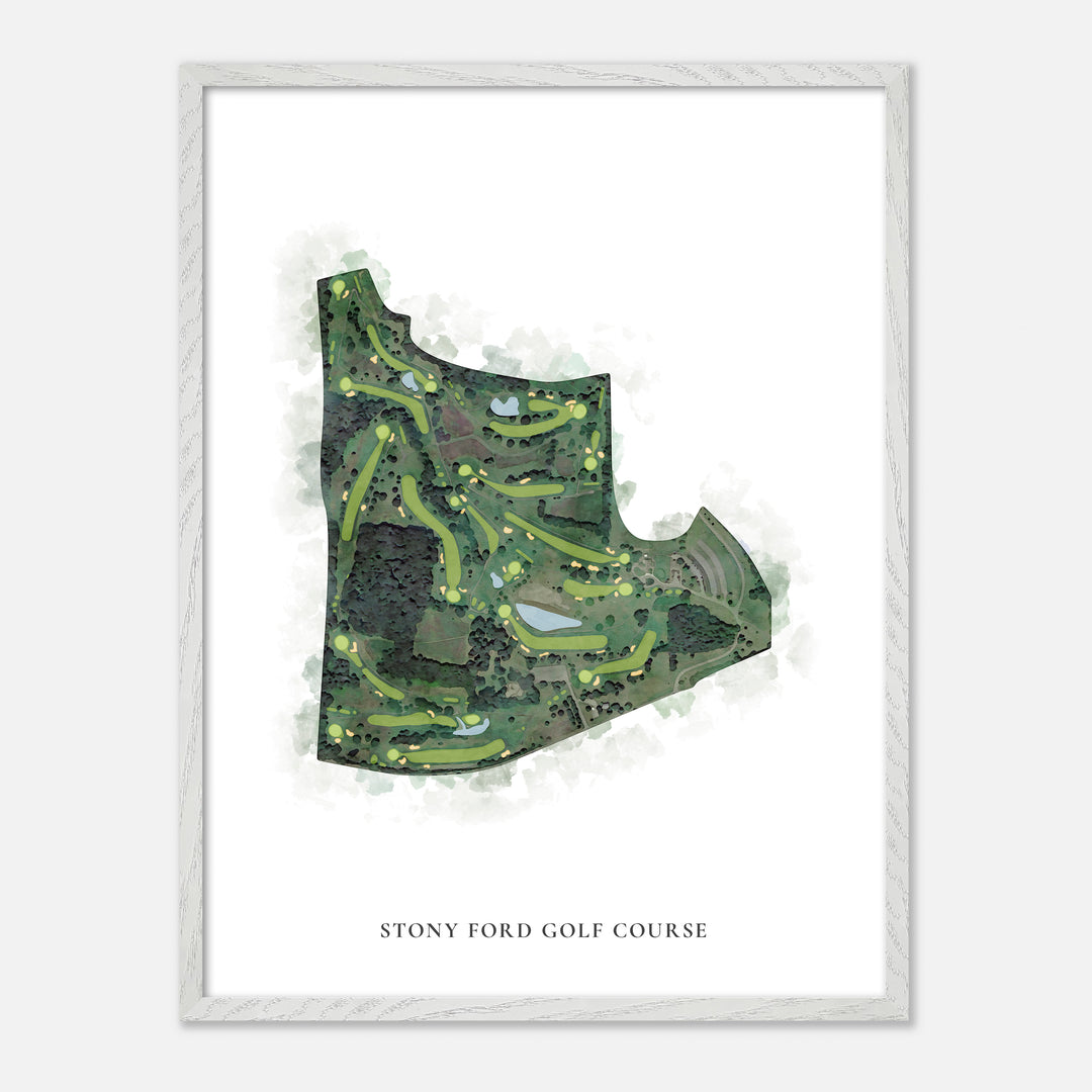 Print of Stony Ford Golf Course Classic Map
