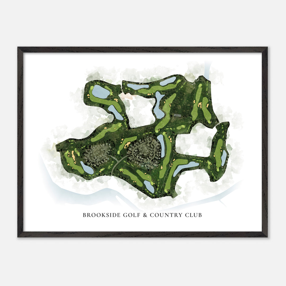 Print of Brookside Golf & Country Club Classic Map