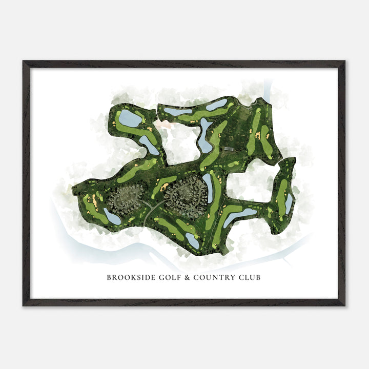 Print of Brookside Golf & Country Club Classic Map
