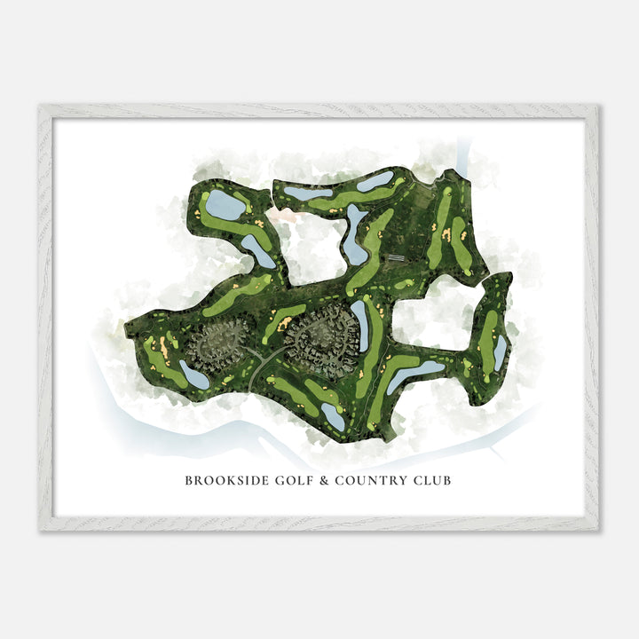 Print of Brookside Golf & Country Club Classic Map
