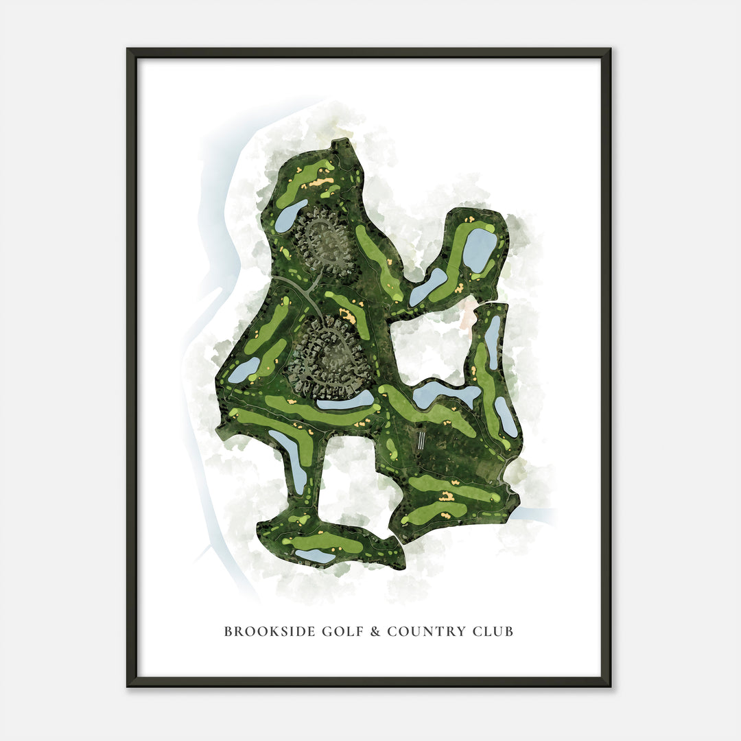 Print of Brookside Golf & Country Club Classic Map