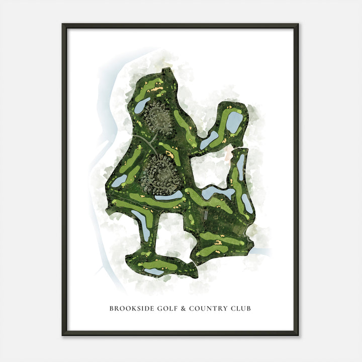 Print of Brookside Golf & Country Club Classic Map