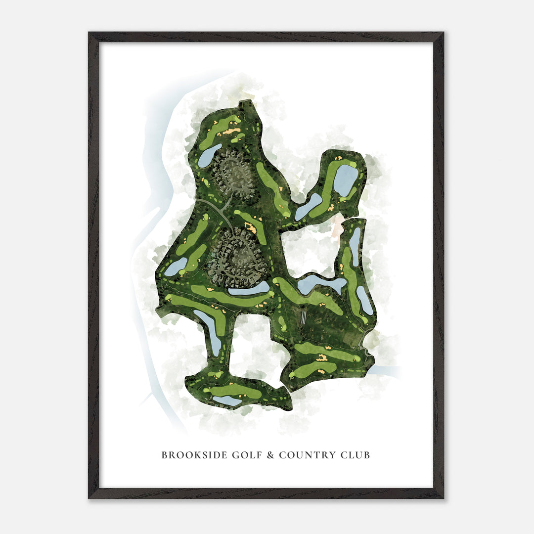 Print of Brookside Golf & Country Club Classic Map