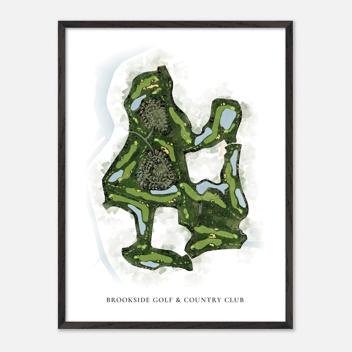 Print of Brookside Golf & Country Club Classic Map