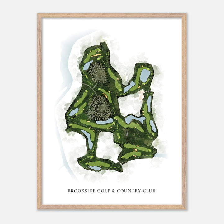Print of Brookside Golf & Country Club Classic Map