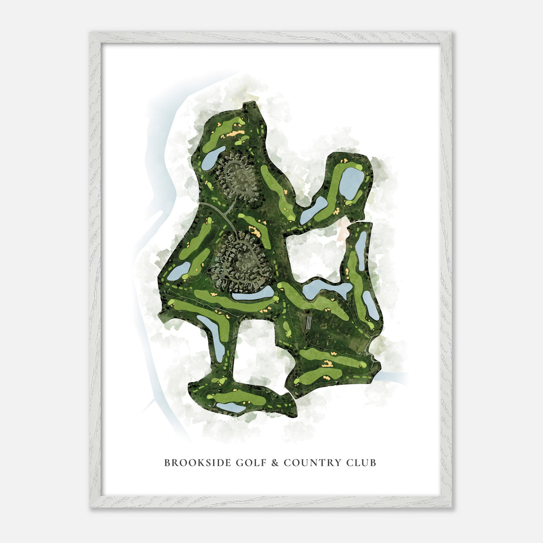 Print of Brookside Golf & Country Club Classic Map