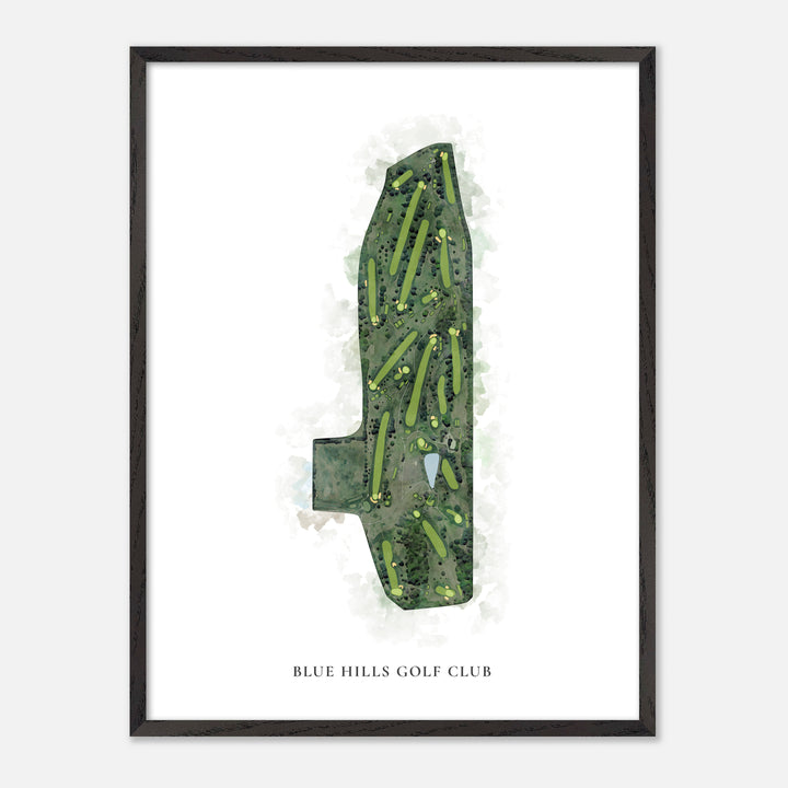 Print of Blue Hills Golf Club Classic Map