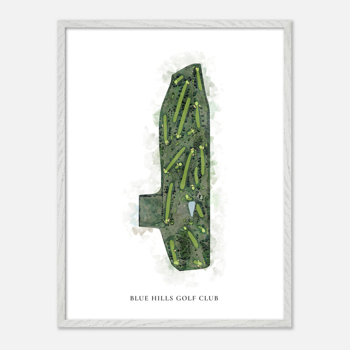 Print of Blue Hills Golf Club Classic Map
