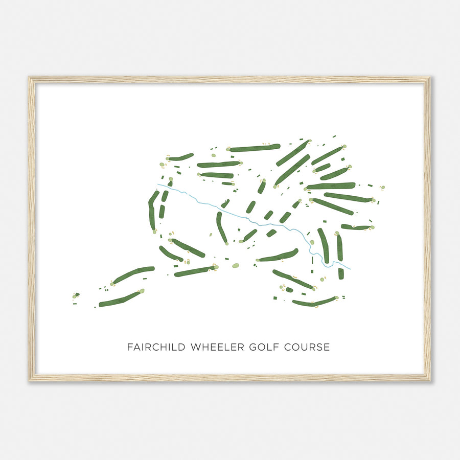 Print of Fairchild Wheeler Golf Course Modern Map