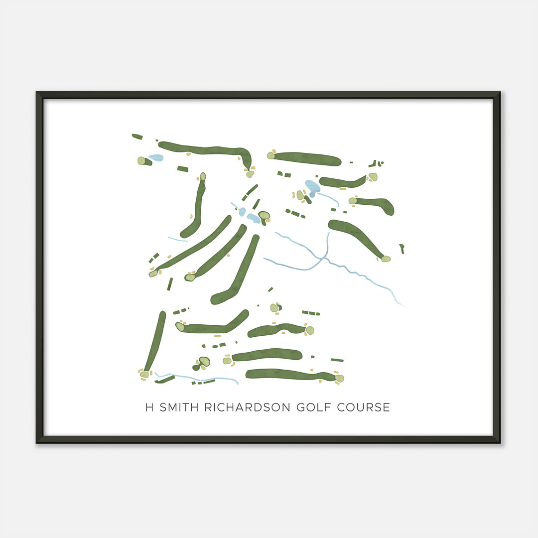 Print of H Smith Richardson Golf Course Modern Map