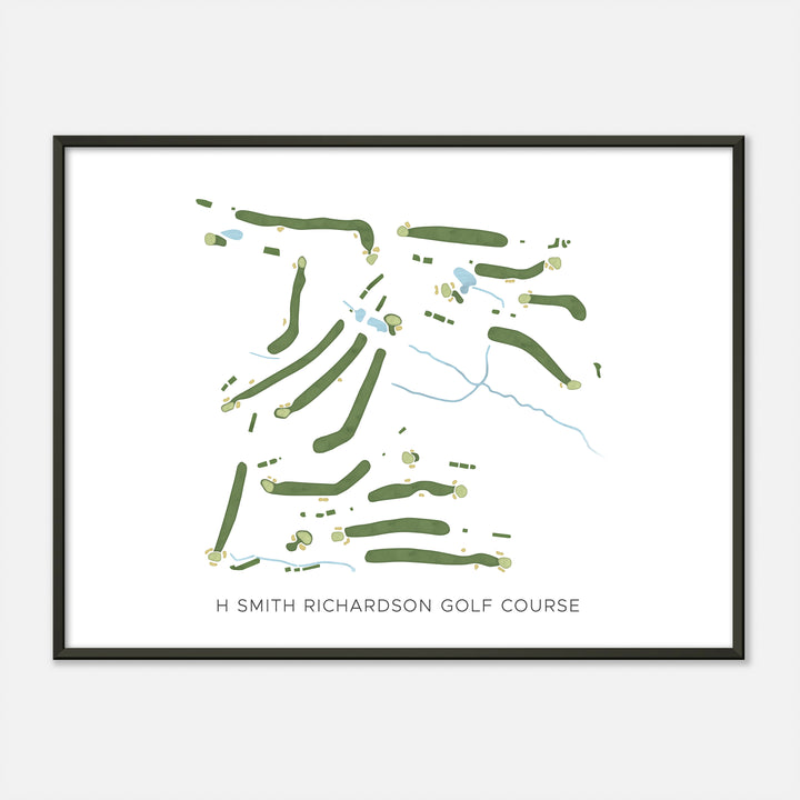 Print of H Smith Richardson Golf Course Modern Map