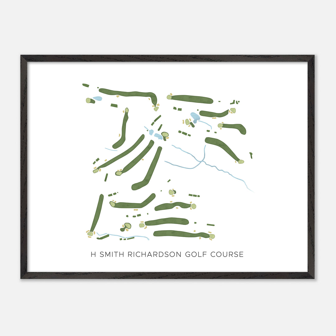Print of H Smith Richardson Golf Course Modern Map