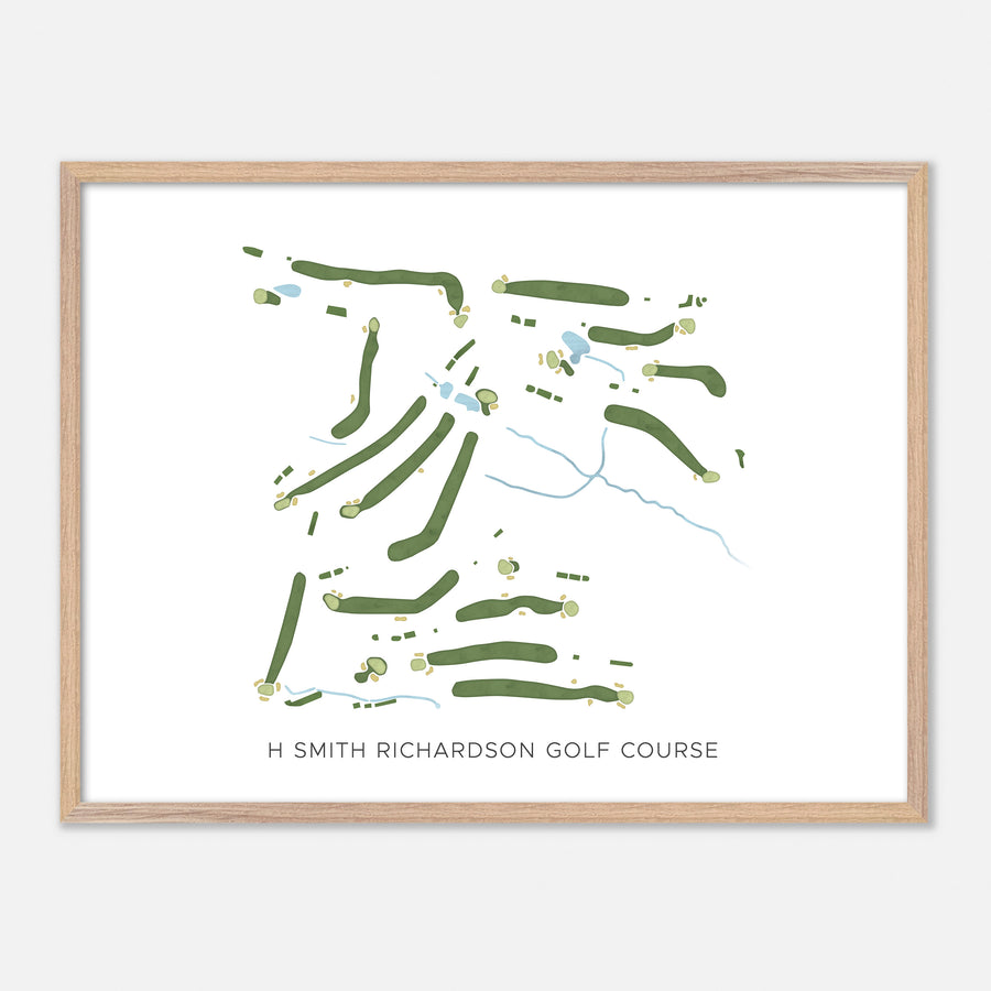 Print of H Smith Richardson Golf Course Modern Map