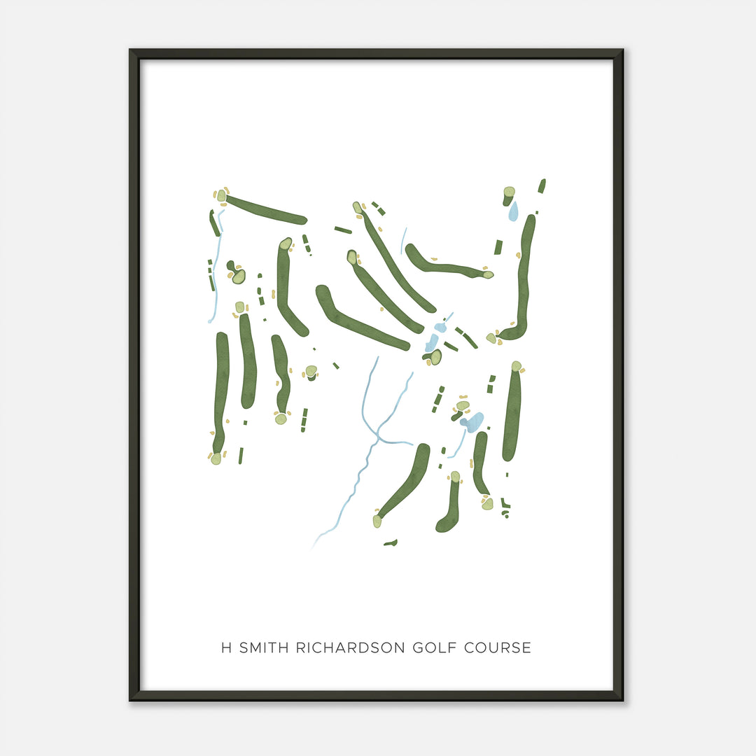 Print of H Smith Richardson Golf Course Modern Map