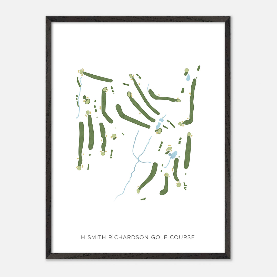 Print of H Smith Richardson Golf Course Modern Map