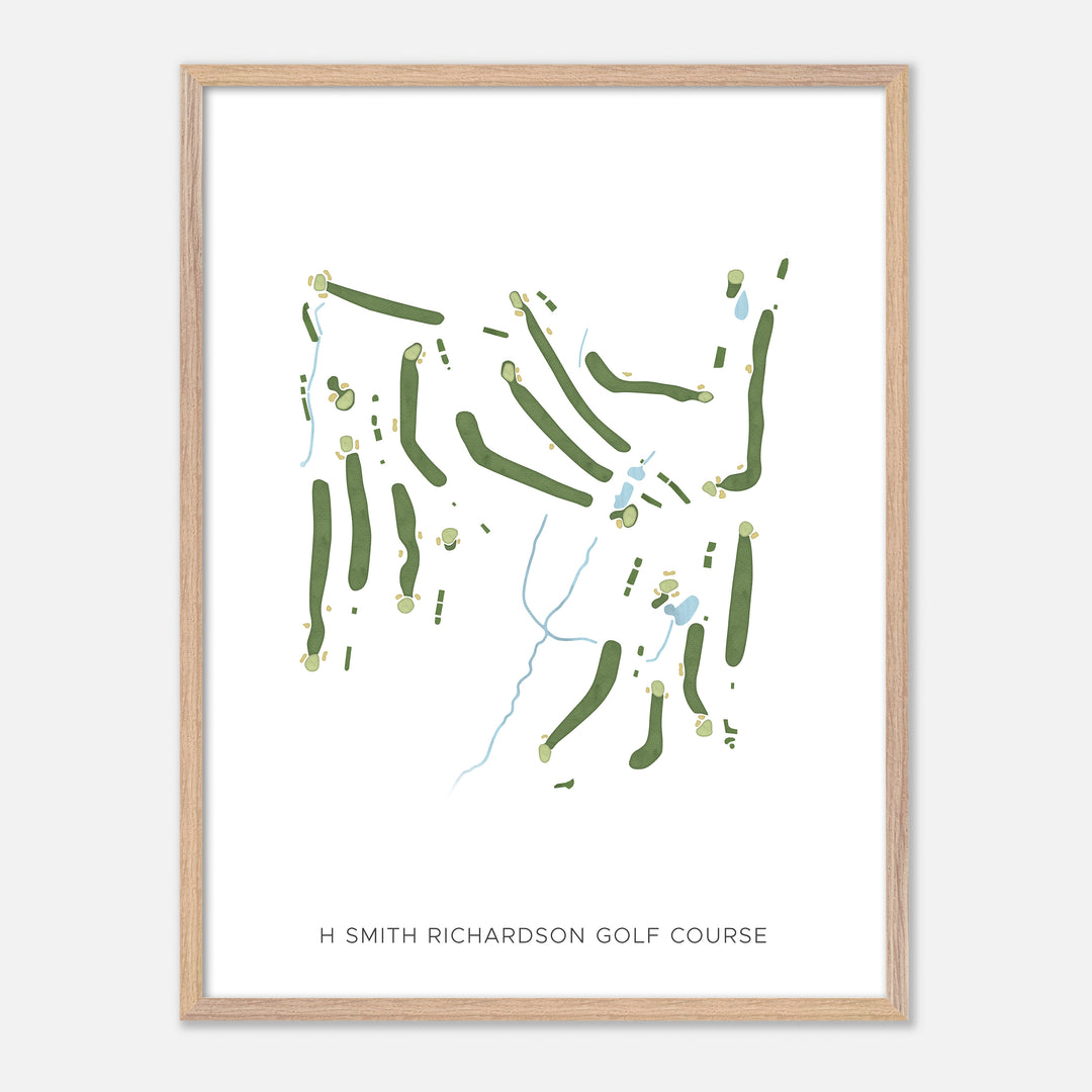 Print of H Smith Richardson Golf Course Modern Map