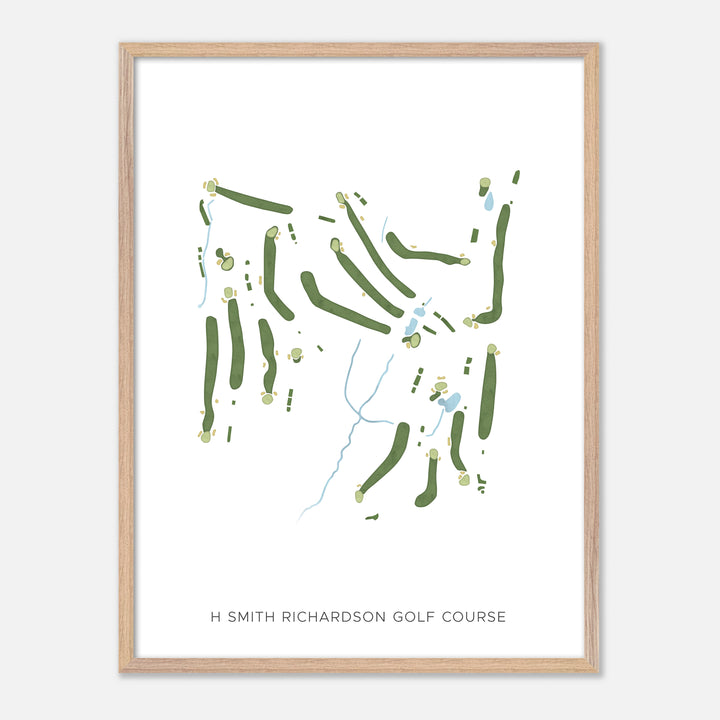 Print of H Smith Richardson Golf Course Modern Map