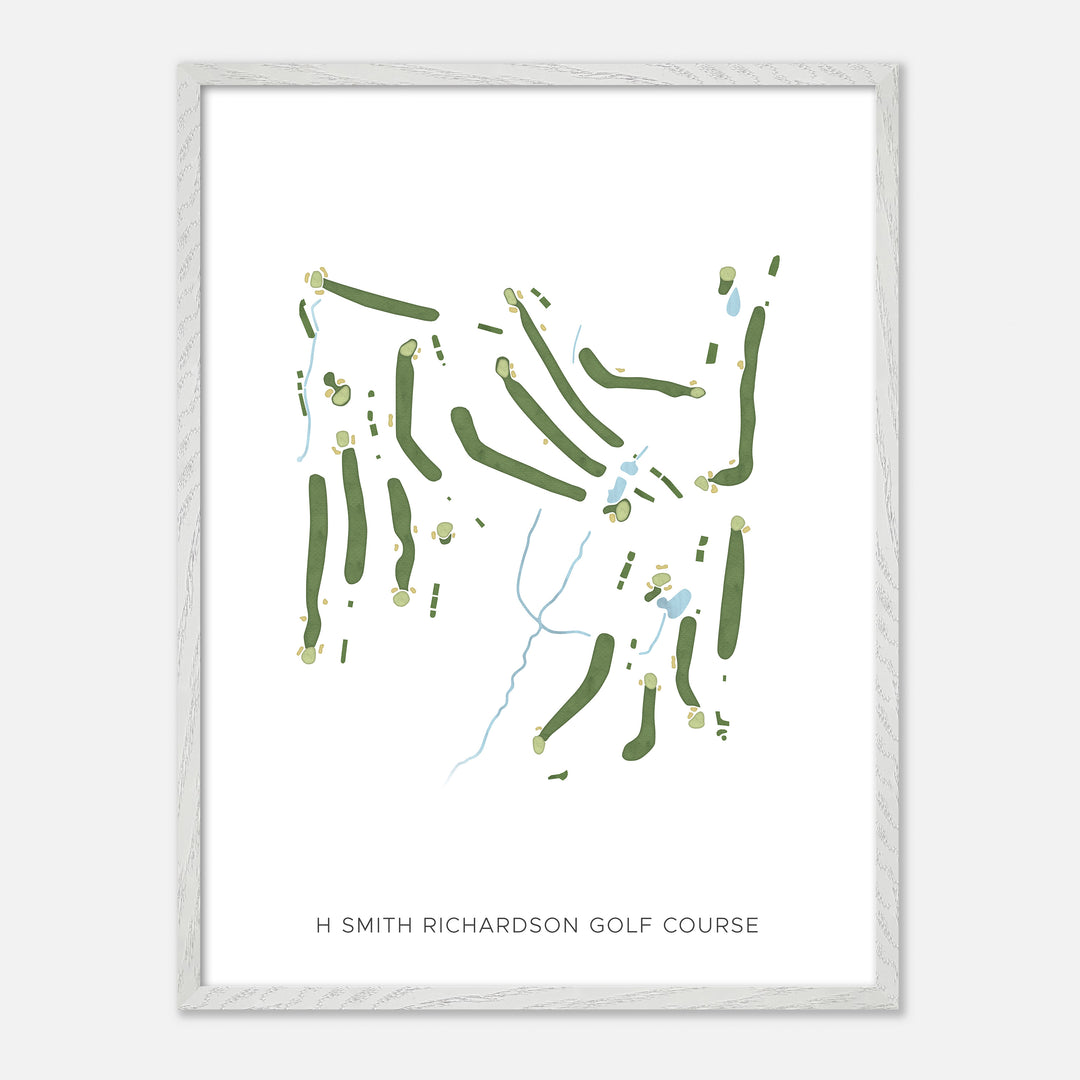 Print of H Smith Richardson Golf Course Modern Map