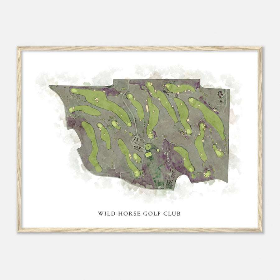Print of Wild Horse Golf Club Classic Map