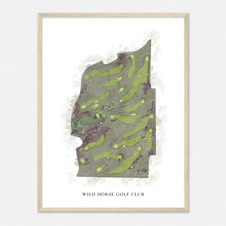 Print of Wild Horse Golf Club Classic Map