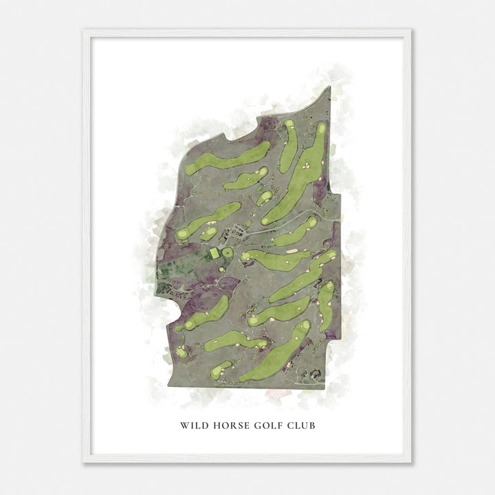 Print of Wild Horse Golf Club Classic Map