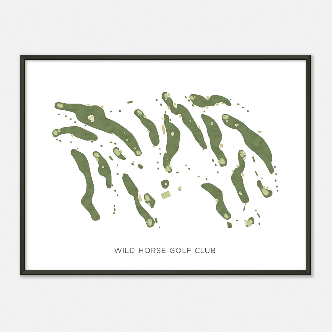 Print of Wild Horse Golf Club Modern Map