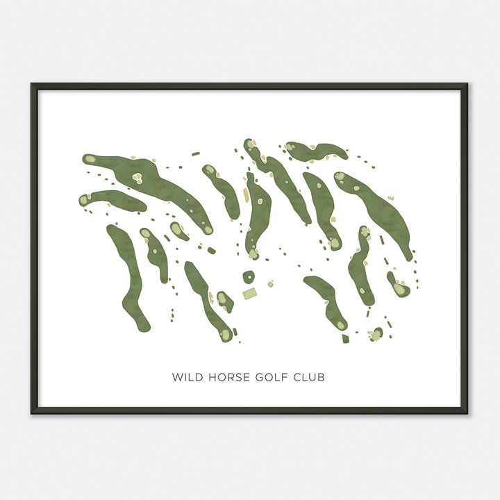 Print of Wild Horse Golf Club Modern Map