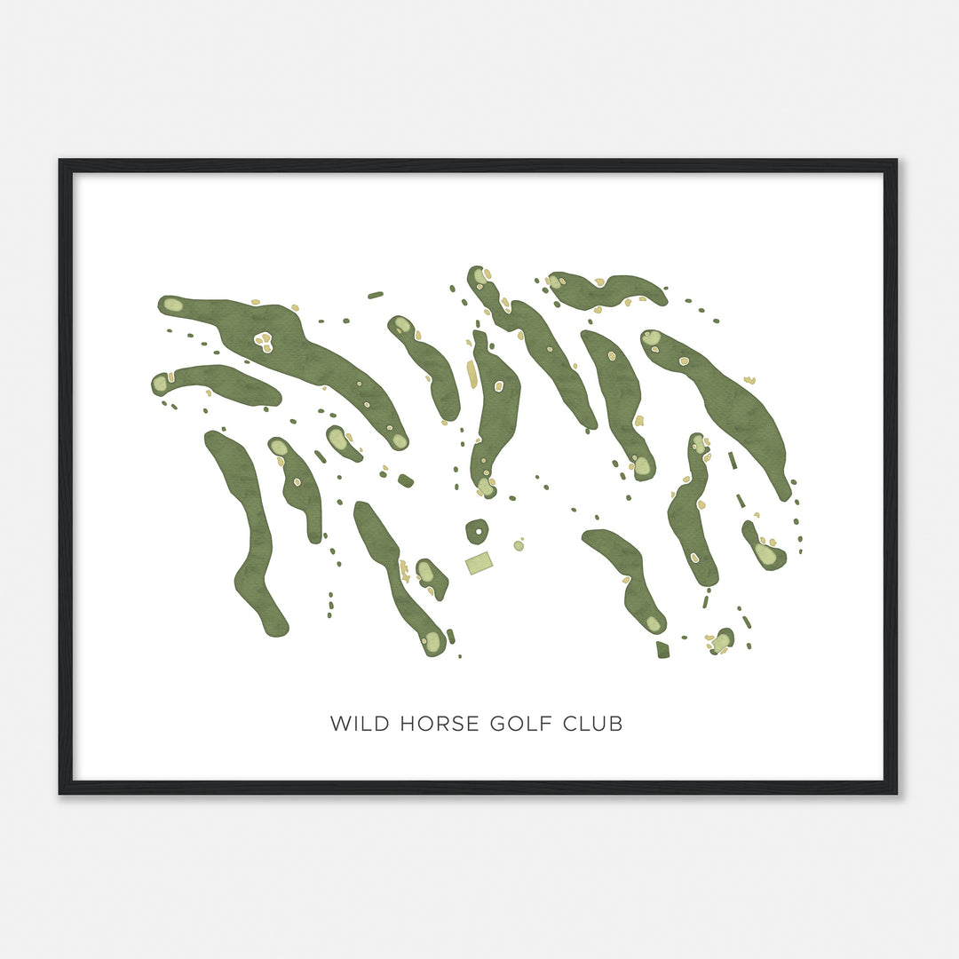 Print of Wild Horse Golf Club Modern Map